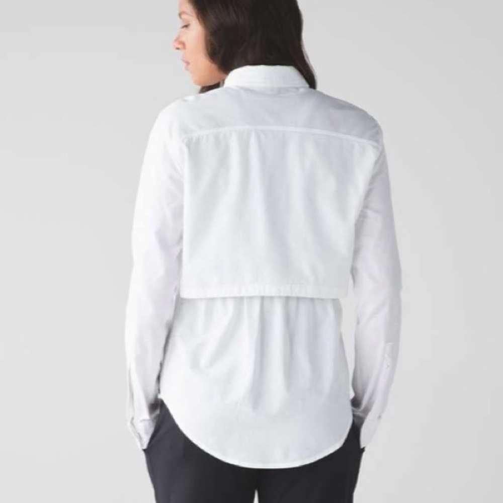 Lululemon Getaway Snap Button Down Collared Long … - image 8